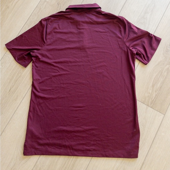 Nike Dri-Fit Men’s Burgundy Golf Polo Size Large - Picture 2 of 3
